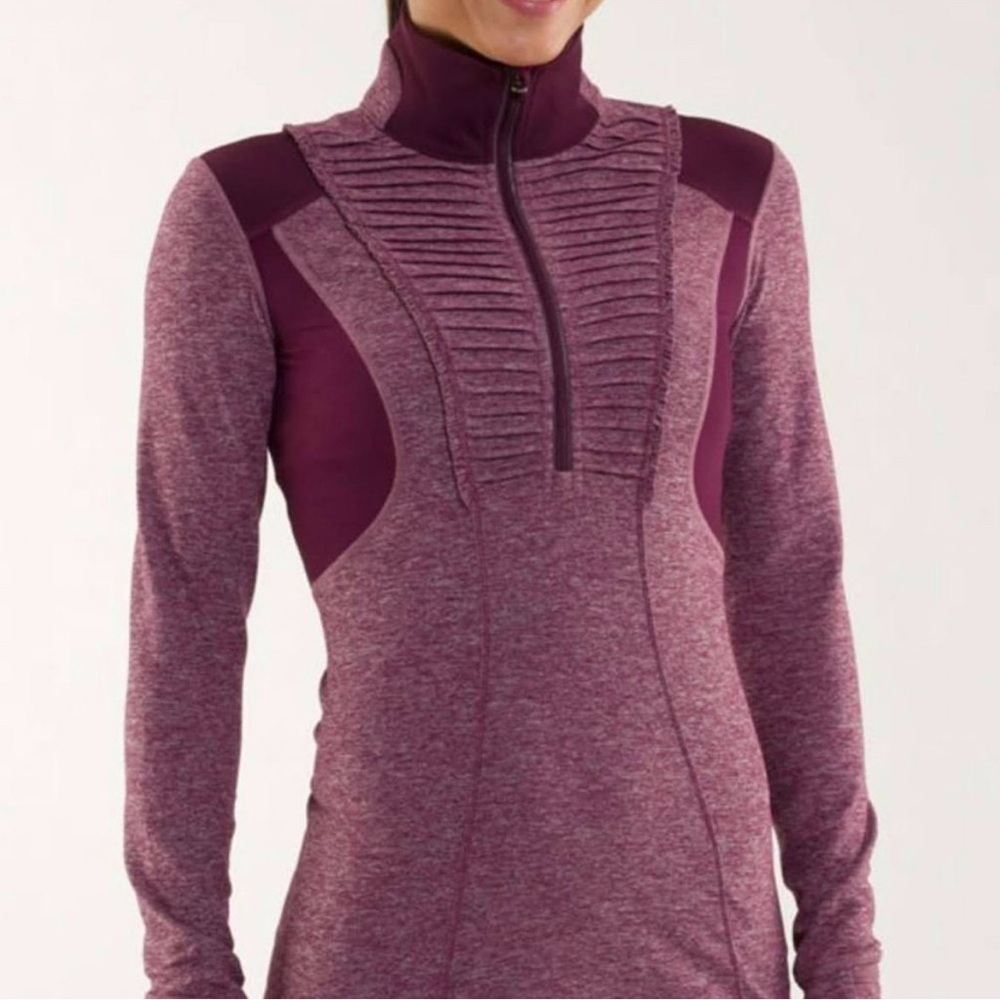 Lululemon | Run Your Heart Out Pullover Workout quarter Zip size 8